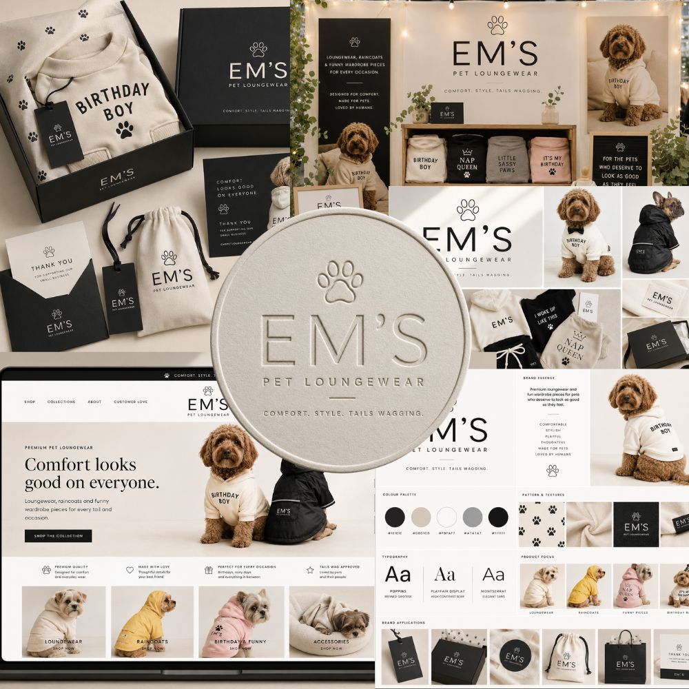 Handmade Brand Identity Kit, Etsy Glow Up, AI Logo & Packaging Prompts (Digital Download)