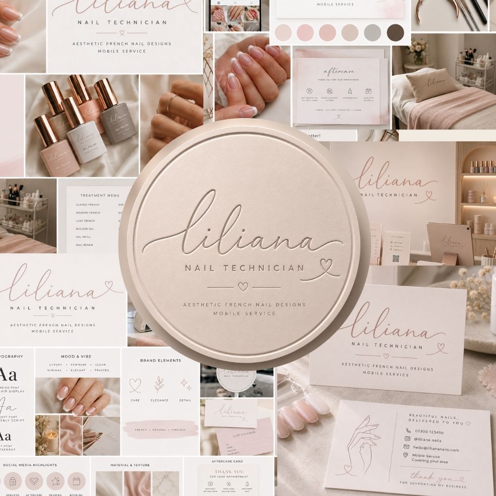 Handmade Brand Identity Kit, Etsy Glow Up, AI Logo & Packaging Prompts (Digital Download)