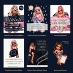 30-Day Content Planner, AI Social Media Content Calendar for Small Business & Influencer Brands (Digital Download)