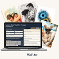 Wall Art Prompt Generator, AI Prompts for Aesthetic Printable Wall Art & Digital Art Sellers (Digital Download)
