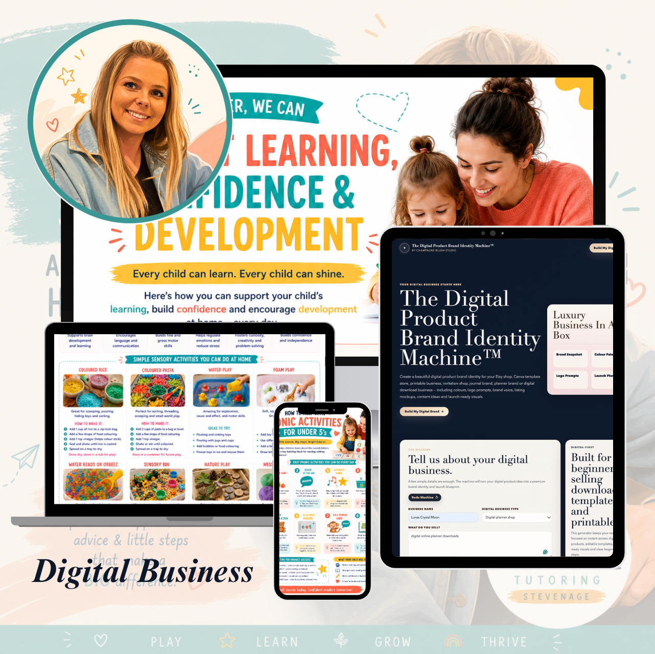 Digital Product Brand Identity Machine, AI Branding & Business Builder for Creative Entrepreneurs (Digital Download)