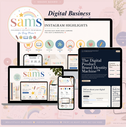 Digital Product Brand Identity Machine, AI Branding & Business Builder for Creative Entrepreneurs (Digital Download)