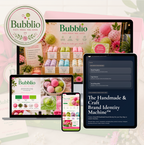 Handmade Brand Identity Kit, Etsy Glow Up, AI Logo & Packaging Prompts (Digital Download)